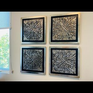 20*20 vintage wall art 4 pieces